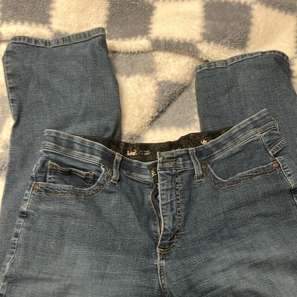 Lee Blue Flare Wide Leg Jeans